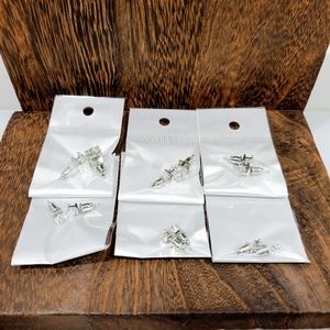 Set Of Six Different Size Earrings